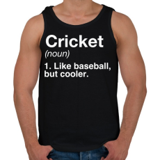 PRINTFASHION Cricket - Férfi atléta - Fekete