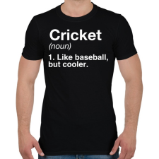 PRINTFASHION Cricket - Férfi póló - Fekete férfi póló