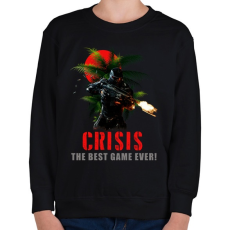 PRINTFASHION crisis - Gyerek pulóver - Fekete