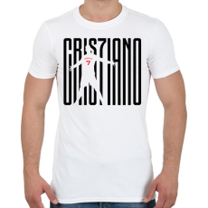 PRINTFASHION Cristiano Ronaldo - Férfi póló - Fehér