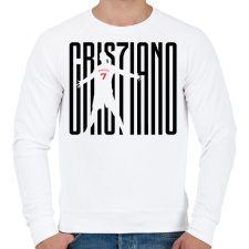 PRINTFASHION Cristiano Ronaldo - Férfi pulóver - Fehér férfi pulóver, kardigán