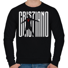 PRINTFASHION Cristiano Ronaldo - Férfi pulóver - Fekete férfi pulóver, kardigán
