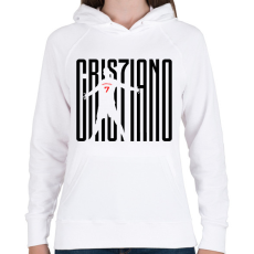 PRINTFASHION Cristiano Ronaldo - Női kapucnis pulóver - Fehér