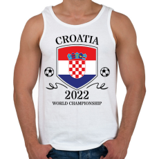 PRINTFASHION Croatia 2022 - Férfi atléta - Fehér