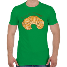 PRINTFASHION Croissaint - Férfi póló - Zöld