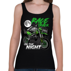 PRINTFASHION Cross Motor Race Track - motokrossz - Női atléta - Fekete