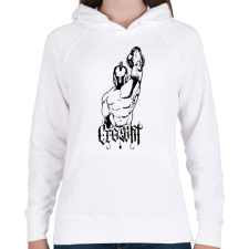 PRINTFASHION Crossfit harcos - Női kapucnis pulóver - Fehér női pulóver, kardigán