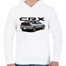 PRINTFASHION CRX - Férfi kapucnis pulóver - Fehér