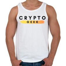 PRINTFASHION crypto geek - Férfi atléta - Fehér atléta, trikó