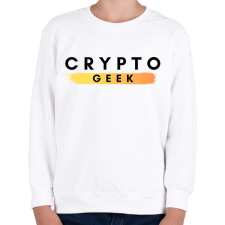 PRINTFASHION crypto geek - Gyerek pulóver - Fehér gyerek pulóver, kardigán