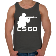 PRINTFASHION CS:GO - Férfi atléta - Sötétszürke atléta, trikó