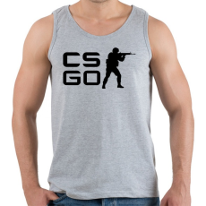 PRINTFASHION CS:GO - Férfi atléta - Sport szürke