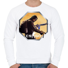 PRINTFASHION CS:GO - Ikon Logó - Férfi pulóver - Fehér férfi pulóver, kardigán