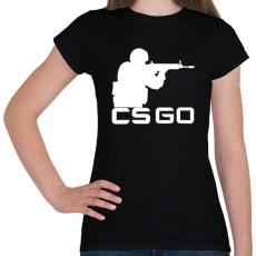 PRINTFASHION CS:GO - Női póló - Fekete