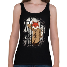 PRINTFASHION Csábító róka - Női atléta - Fekete