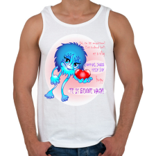 PRINTFASHION Csajozós póló - Férfi atléta - Fehér atléta, trikó