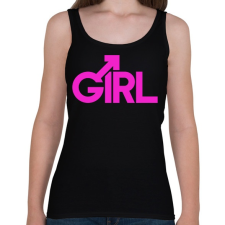 PRINTFASHION Csajszi - Női atléta - Fekete női trikó