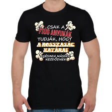 PRINTFASHION Csak a fiús anyukák tudják... - Férfi póló - Fekete férfi póló