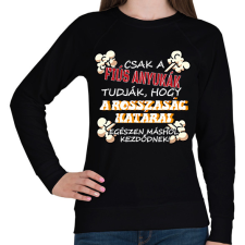 PRINTFASHION Csak a fiús anyukák tudják... - Női pulóver - Fekete női pulóver, kardigán