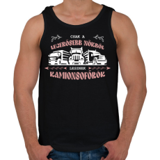 PRINTFASHION Csak a legerősebb nőkből - Férfi atléta - Fekete