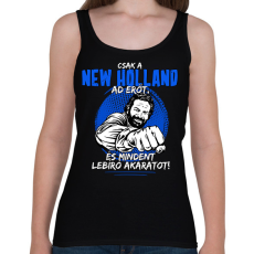 PRINTFASHION Csak a new holland ad erőt - Női atléta - Fekete