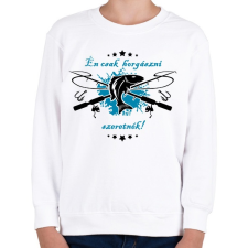 PRINTFASHION Csak a peca - Gyerek pulóver - Fehér gyerek pulóver, kardigán