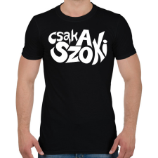 PRINTFASHION csak a szoki  - Férfi póló - Fekete férfi póló