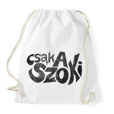 PRINTFASHION CSAK A SZOKI  - Sportzsák, Tornazsák - Fehér tornazsák
