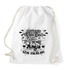 PRINTFASHION Csak akkor tűnik el valami teljesen, ha már anya sem találja - Sportzsák, Tornazsák - Fehér