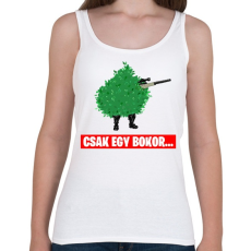 PRINTFASHION Csak egy bokor... - Női atléta - Fehér