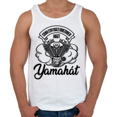 PRINTFASHION Csak egy igazi úriember hajt Yamahát - Férfi atléta - Fehér