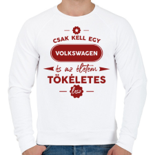 PRINTFASHION Csak kell egy Volkswagen - Férfi pulóver - Fehér férfi pulóver, kardigán