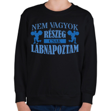 PRINTFASHION Csak lábnapoztam - Gyerek pulóver - Fekete gyerek pulóver, kardigán
