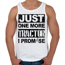 PRINTFASHION Csak még 1 traktor, megígérem - Férfi atléta - Fehér atléta, trikó