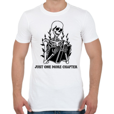 PRINTFASHION Csak még egy fejezet - Férfi póló - Fehér