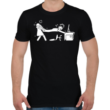 PRINTFASHION Csak még egy kört - Férfi póló - Fekete férfi póló