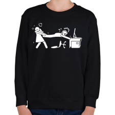 PRINTFASHION Csak még egy kört - Gyerek pulóver - Fekete gyerek pulóver, kardigán