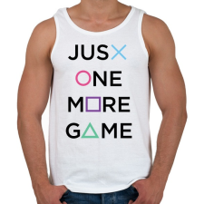 PRINTFASHION Csak még egy meccs... - Férfi atléta - Fehér atléta, trikó