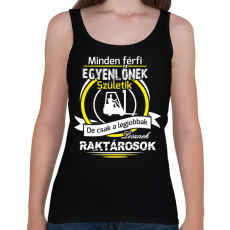 PRINTFASHION Csak nyugi raktáros vagyok 02 - Női atléta - Fekete