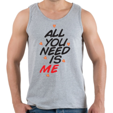 PRINTFASHION Csak rám van szükséged - Férfi atléta - Sport szürke atléta, trikó