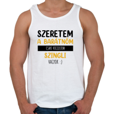 PRINTFASHION Csak vicceltem - Férfi - Férfi atléta - Fehér