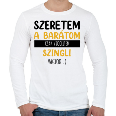 PRINTFASHION Csak vicceltem - Női - Férfi hosszú ujjú póló - Fehér