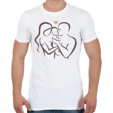 PRINTFASHION Család - Férfi póló - Fehér férfi póló