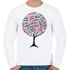PRINTFASHION Család fa - Férfi pulóver - Fehér férfi pulóver, kardigán