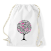 PRINTFASHION Család fa - Sportzsák, Tornazsák - Fehér