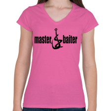 PRINTFASHION Csali mester - Női V-nyakú póló - Rózsaszín női póló