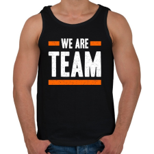 PRINTFASHION Csapat vagyunk! - Férfi atléta - Fekete atléta, trikó