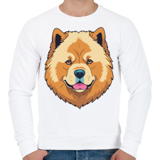 PRINTFASHION Csau csau - Férfi pulóver - Fehér férfi pulóver, kardigán