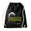 PRINTFASHION Csendet, horgászom! - Sportzsák, Tornazsák - Fekete