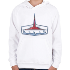 PRINTFASHION csepel logo - Gyerek kapucnis pulóver - Fehér